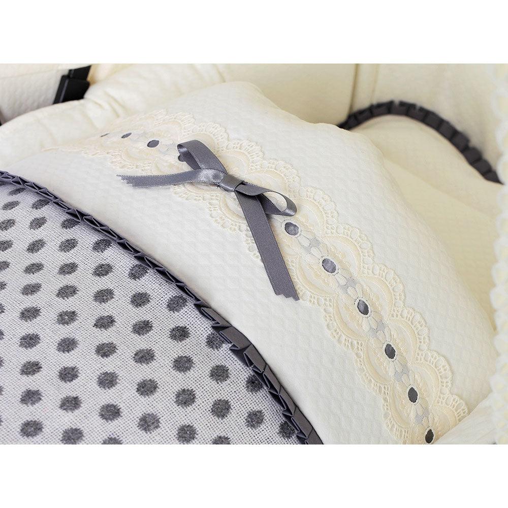 Saco Capazo Bebé Interior A Medida 106 Topos Bebiti By Nanetes - Nanetes #